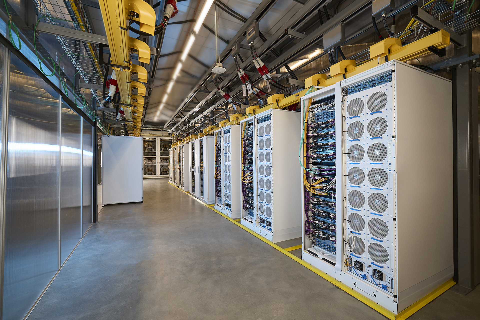 scenic modern data center equipment