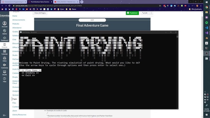 console application keyboard screen