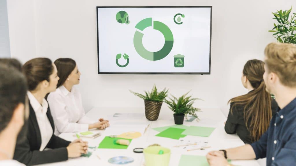 corporate sustainability office meeting