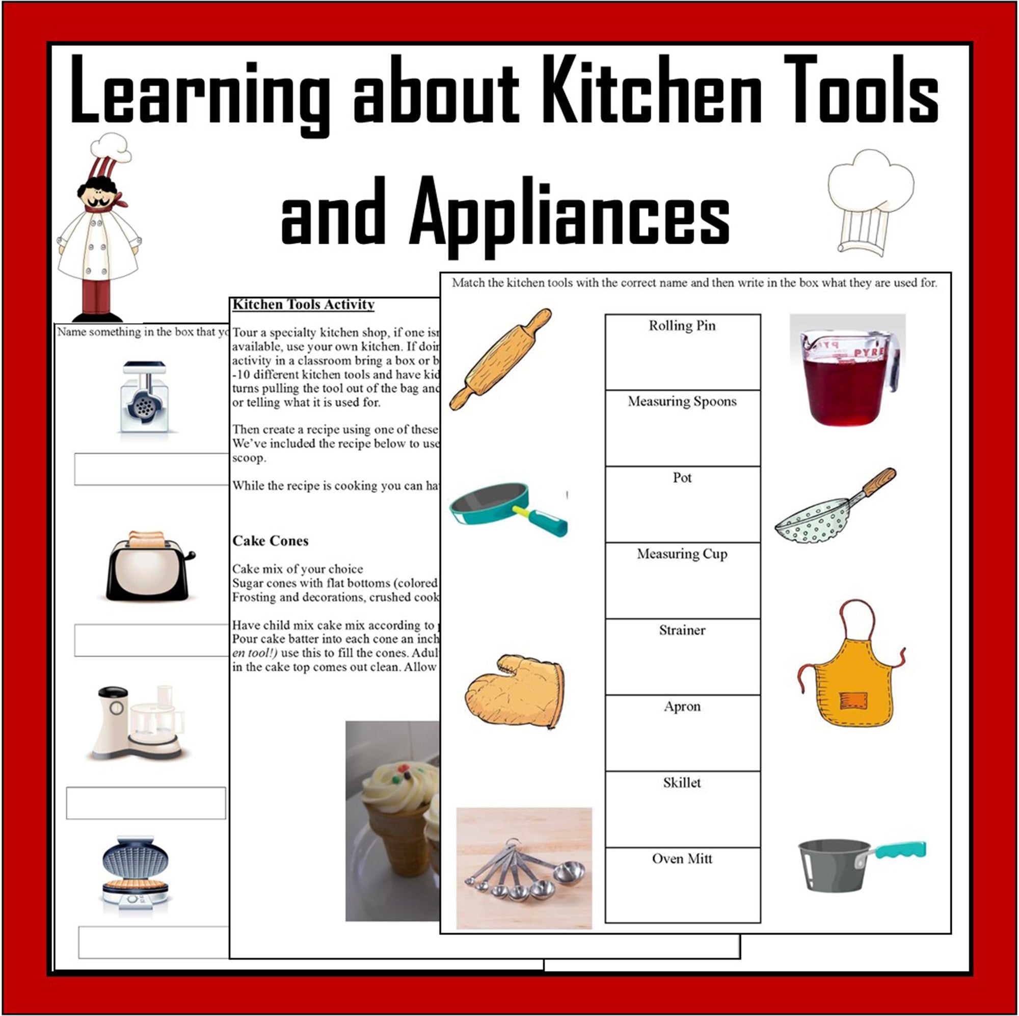 cooking classroom kitchen tools