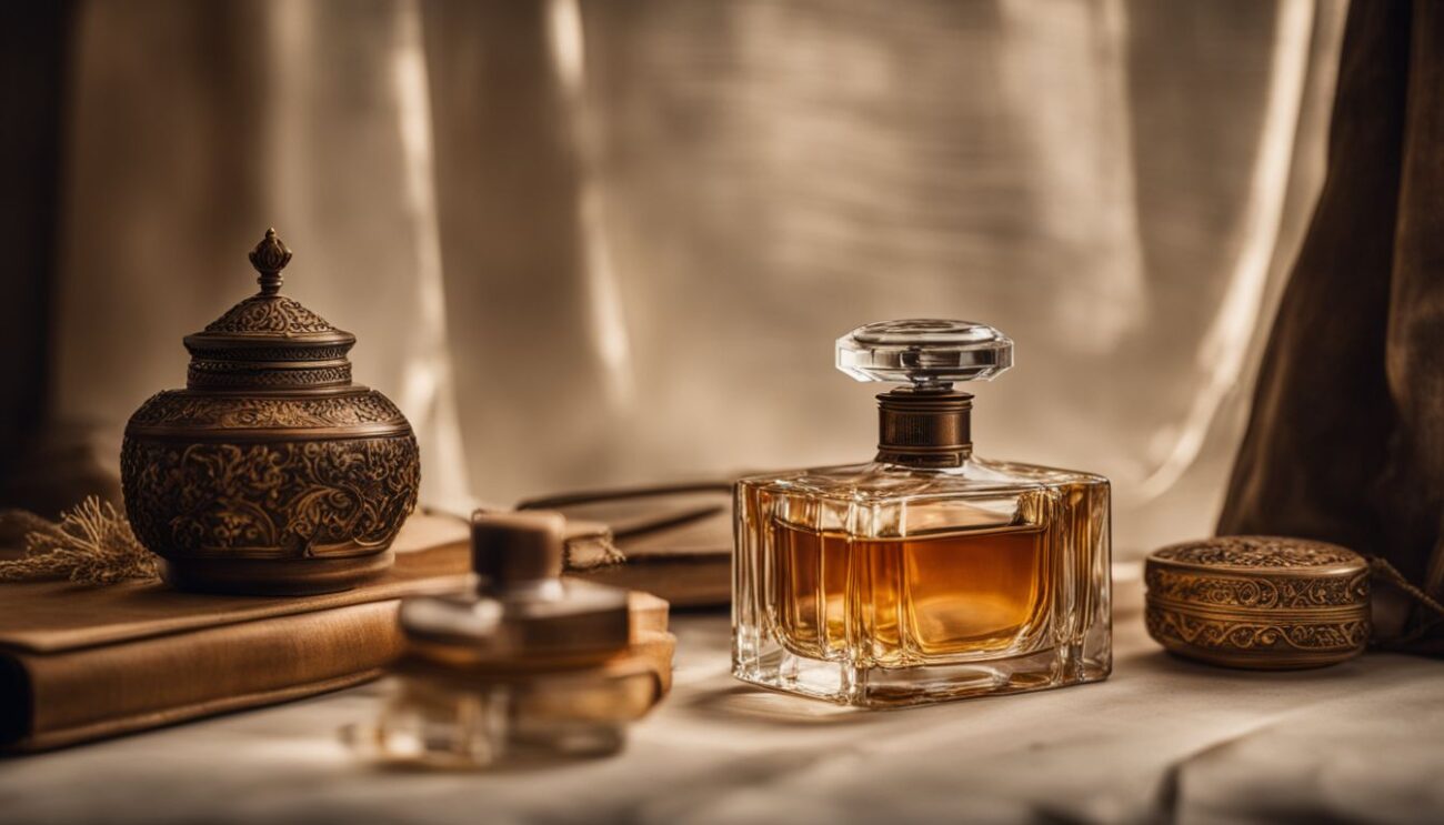 leather perfume luxury bottle vintage scent