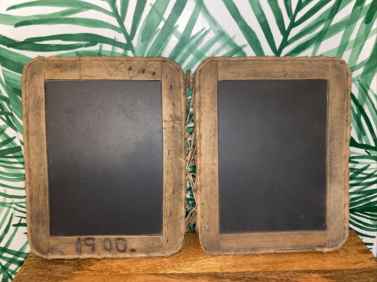 classroom antique books chalkboard