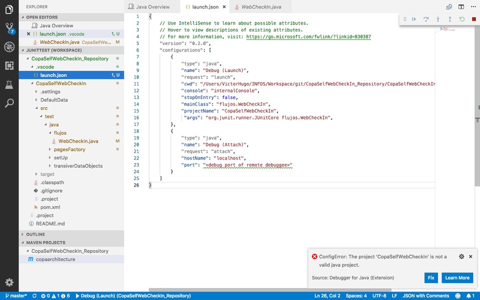 Screenshot showing JUnit test results in VS Code