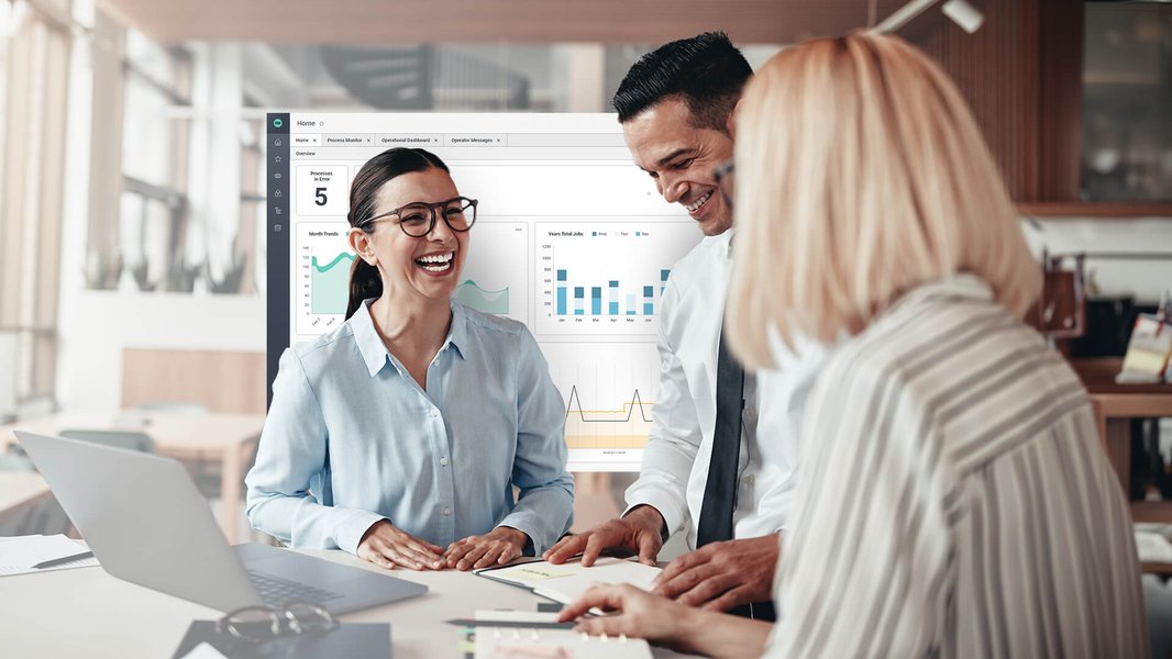 business automation workflow software with laptop