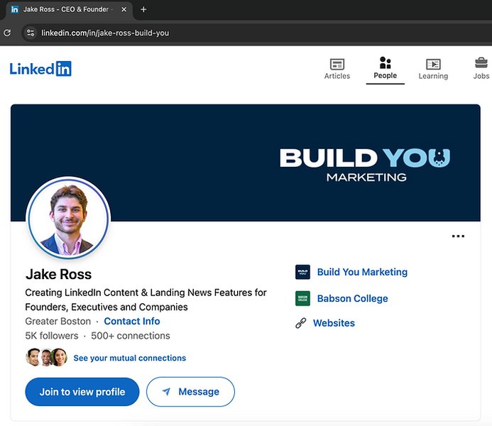 Screenshot showing where to edit the public profile URL on LinkedIn