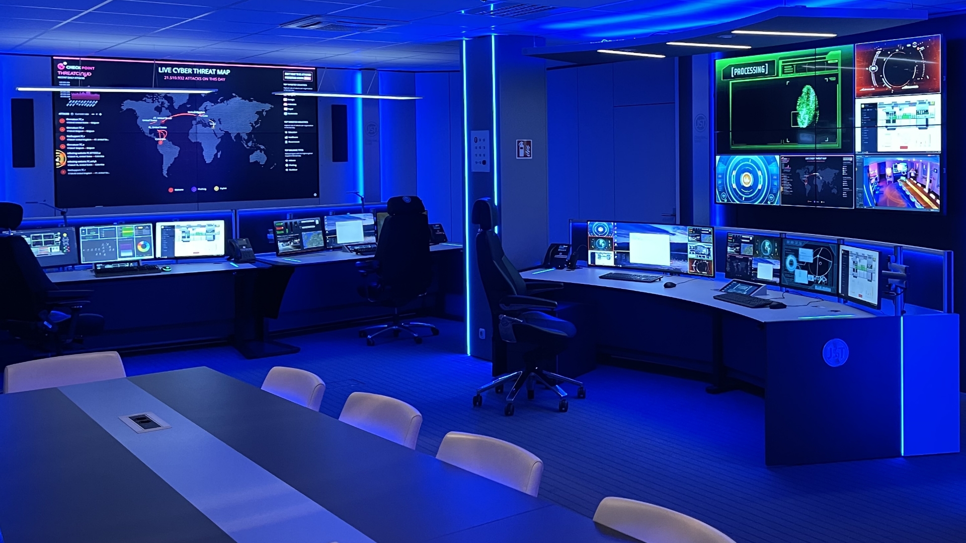 modern cyber security control room