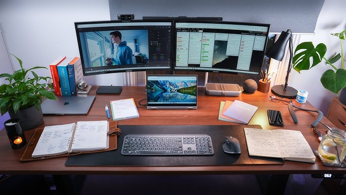 productive workspace desk tools