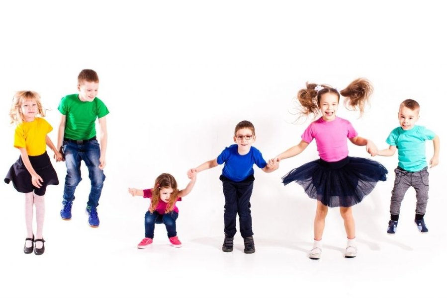 colorful dance class