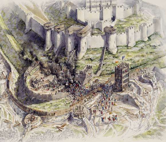 historical architecture medieval battles