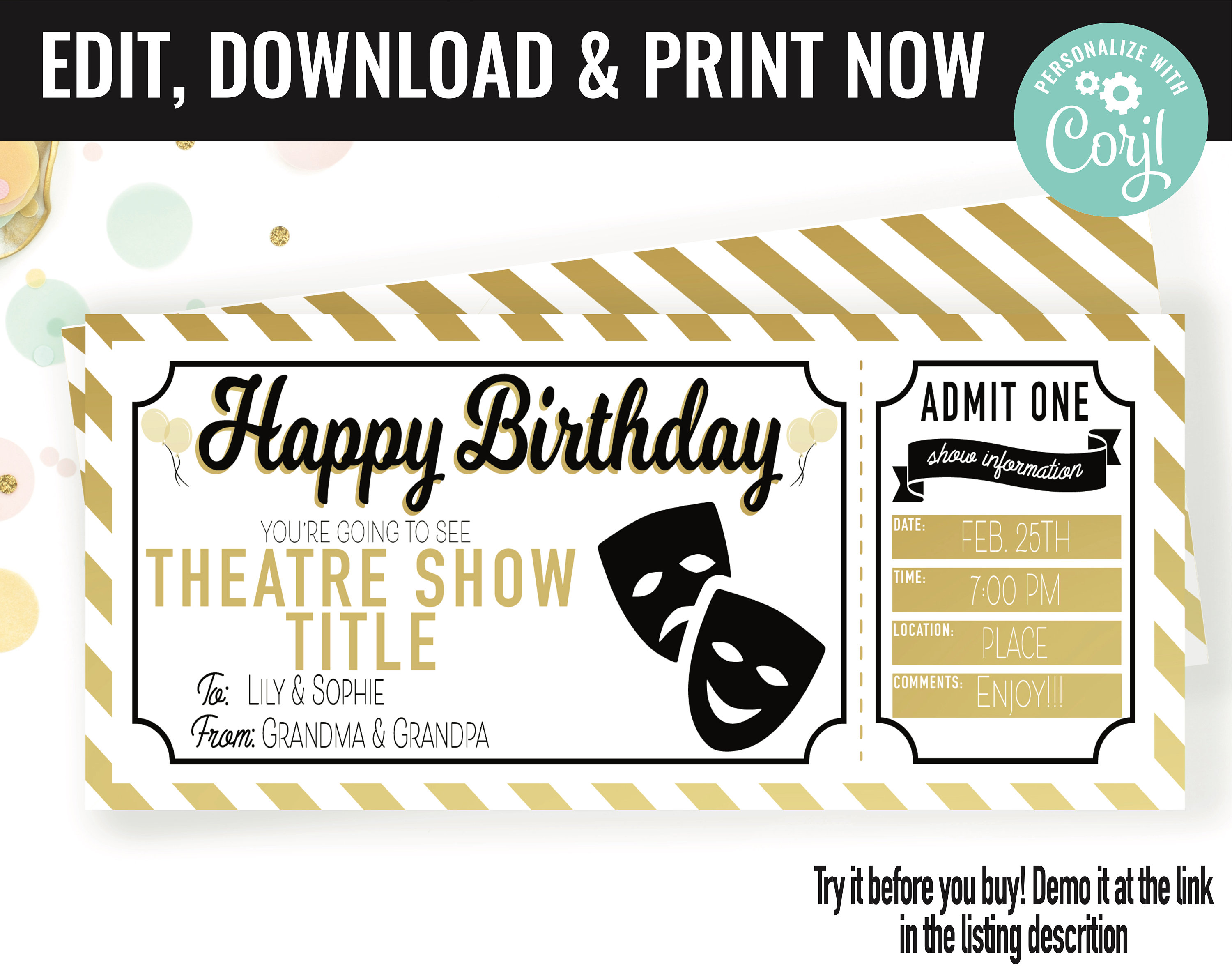 theater gift voucher