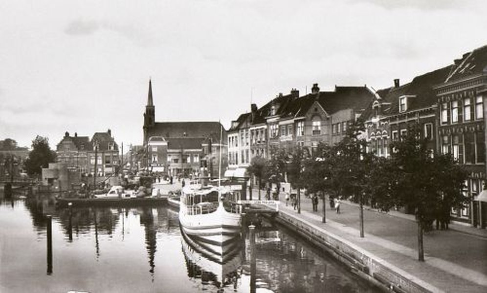 Historische havengezicht in Nederland