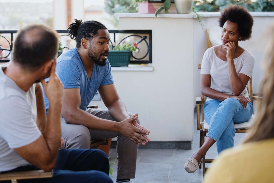 Group Grief Counseling Session