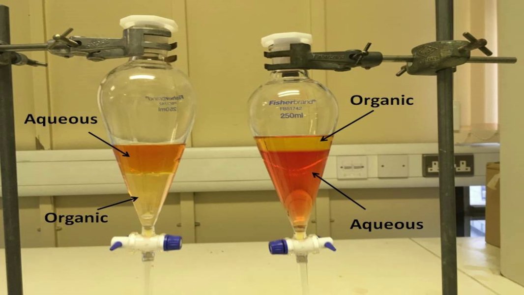 laboratory flasks separation