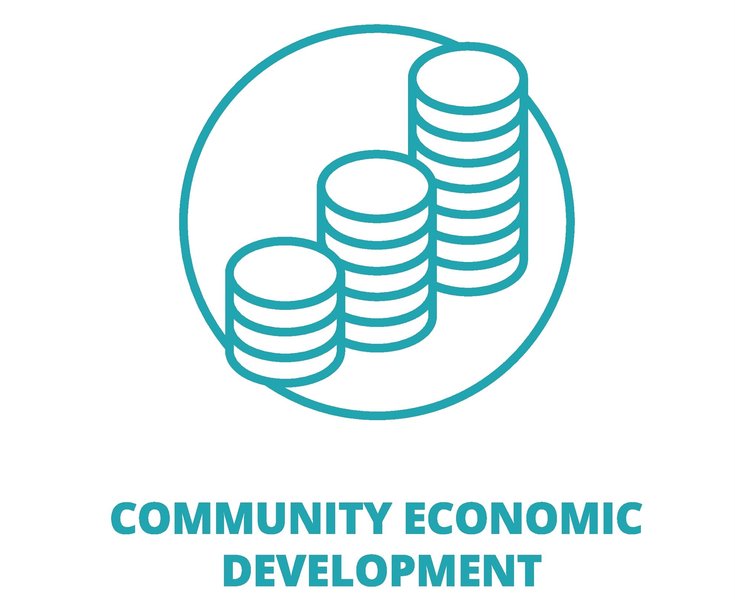 Banner image promoting economic and community development