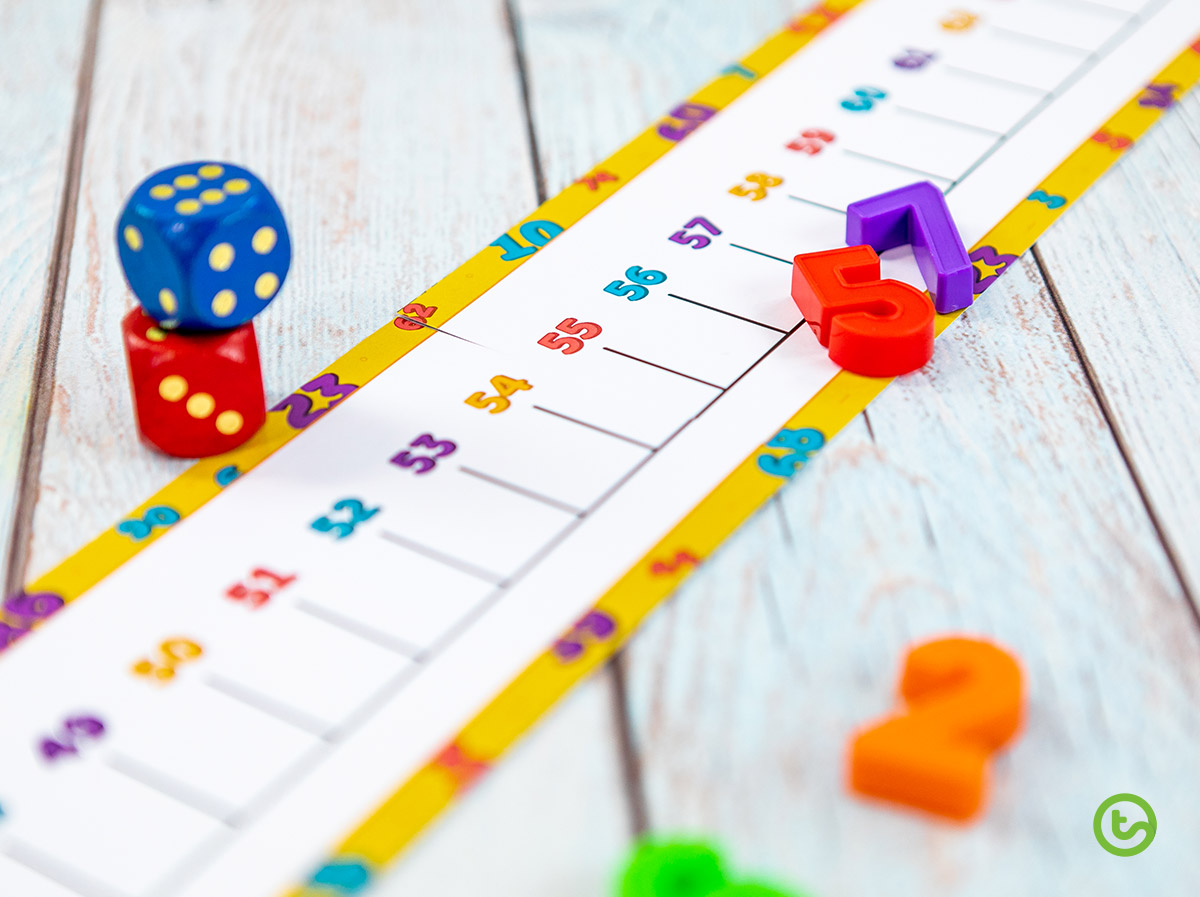 classroom manipulatives and number lines