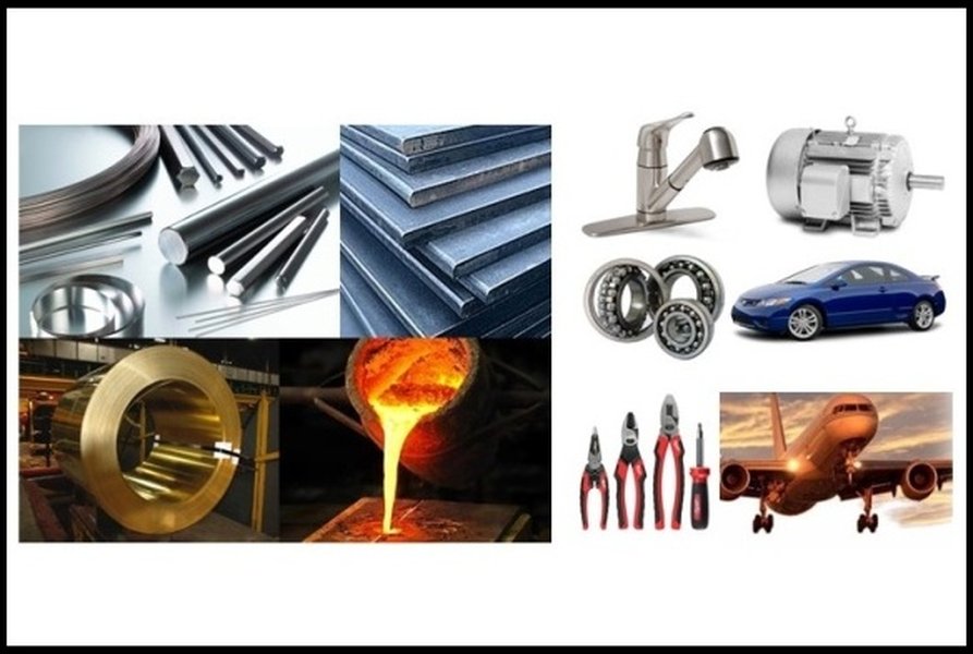 Various metal products and components