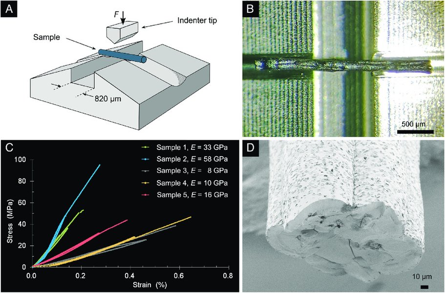 Microscopic view of nanoparticles being assembled