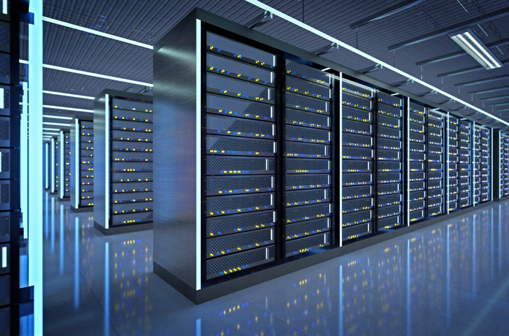 deep learning server room