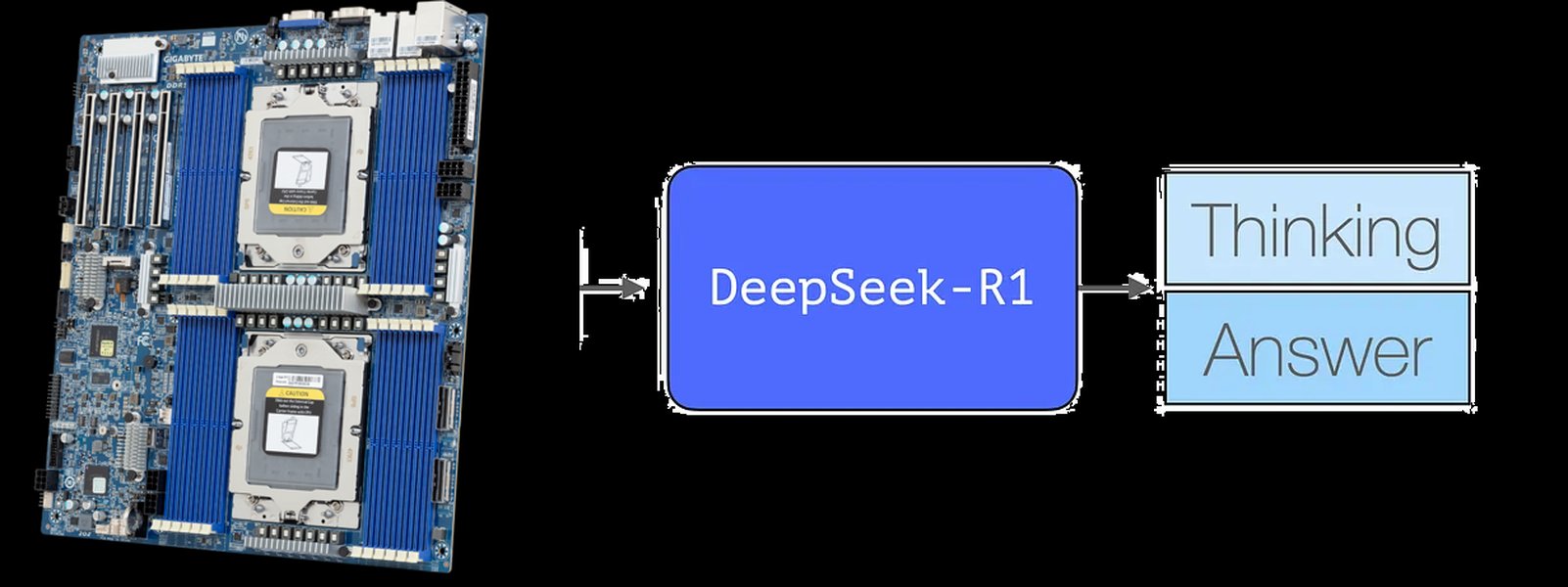 Схема установки DeepSeek R1