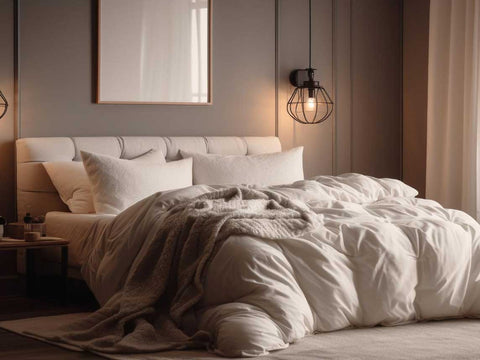 bedroom setup, intimate moment, physical connection