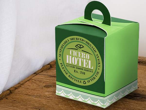 hotel room service packaging eco design