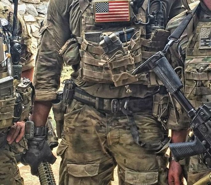 Delta Force soldier in full gear