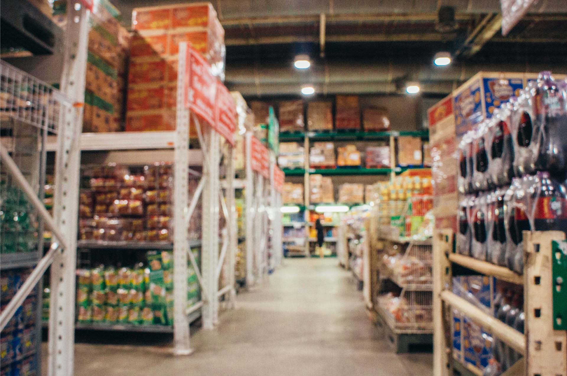 supermarket shelves and inventory management