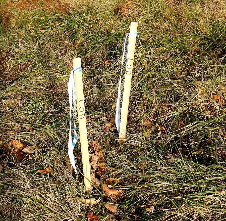 property land survey markers