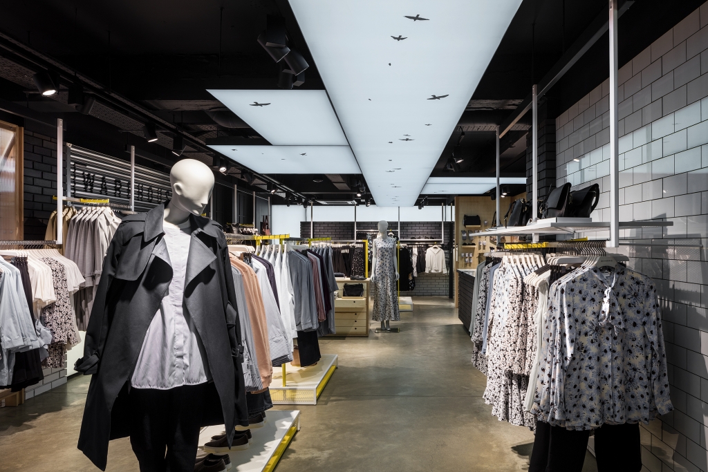 urban fashion store interior