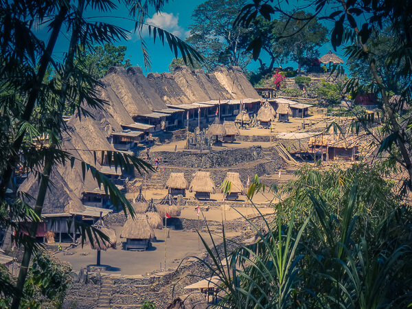 traditional Indonesian village landscape