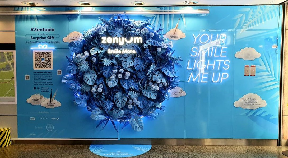 Modern advertising displays showcasing innovative and dynamic content
