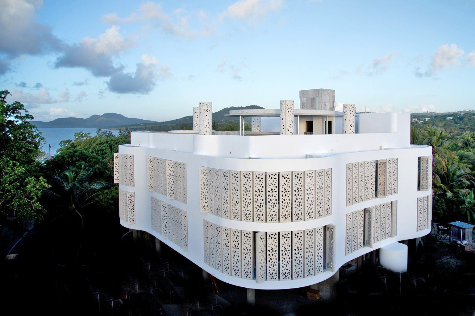 modern building facade urban architecture