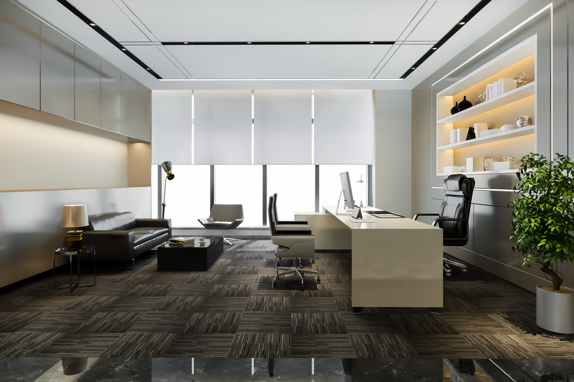 luxurious planners design workspace