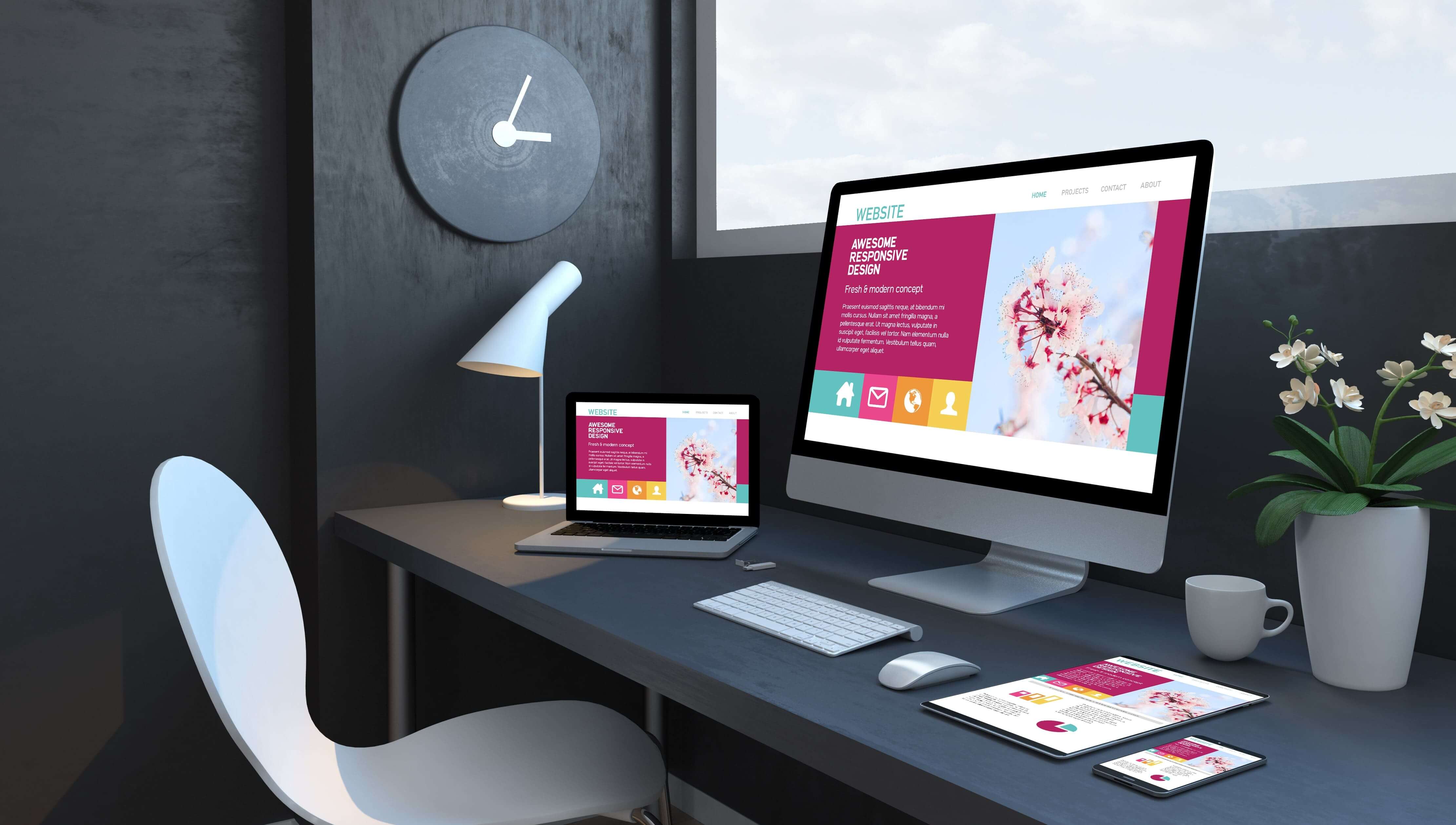 modern website design tech development office