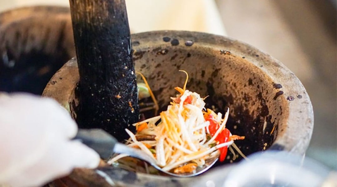 Thai mortar and pestle