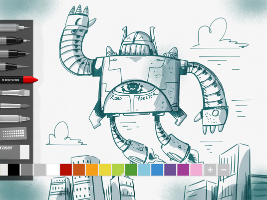 digital drawing tools and modern art