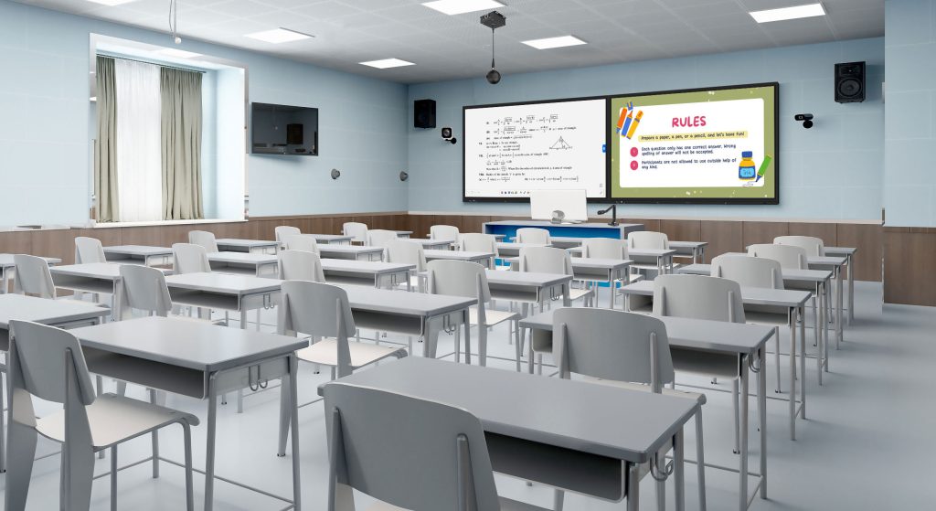 modern digital classroom university campus