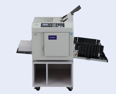 digital duplicator printing machine in a busy print shop