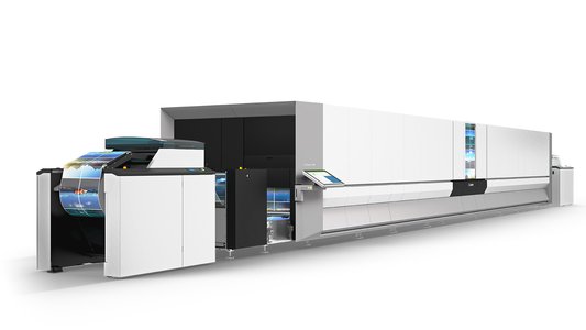digital printing press in production