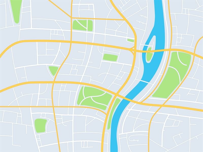 urban map gps navigation