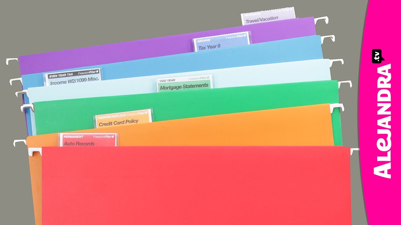 organized office documents