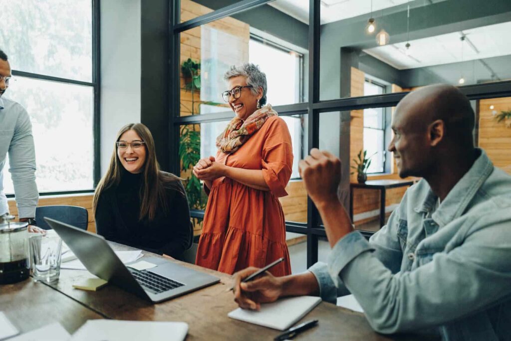 diverse workplace real office