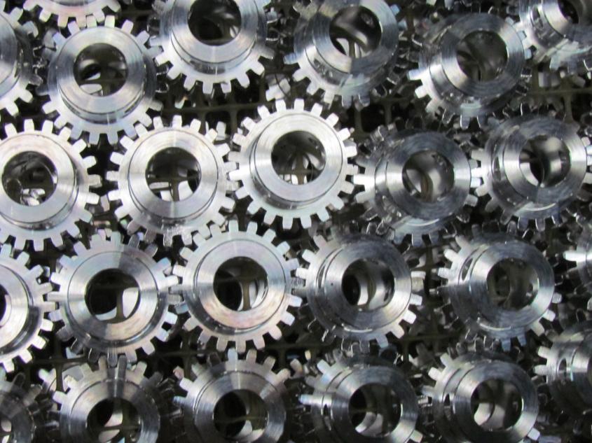 industrial machinery, precise engineering, mechanical components