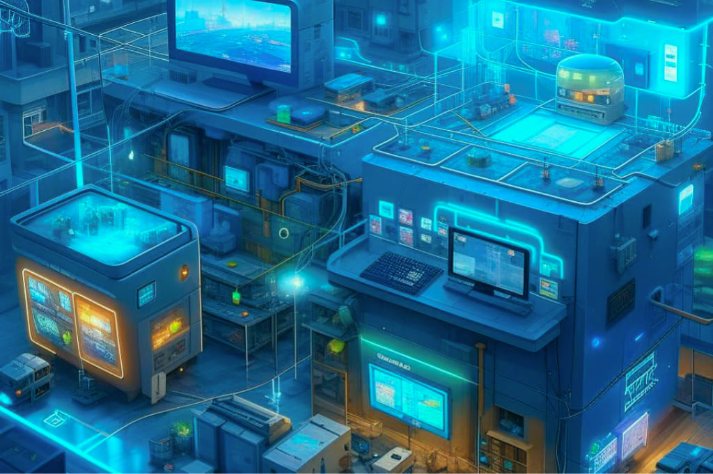 scenery of computers and tech devices