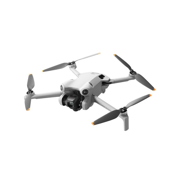 DJI Mini 4 Pro 的全向障礙感知示意圖，展示其多方向的傳感器覆蓋範圍。
