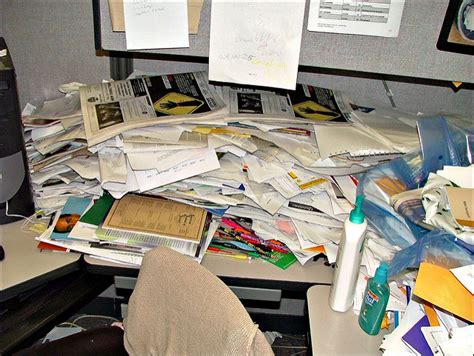 office desk with documents