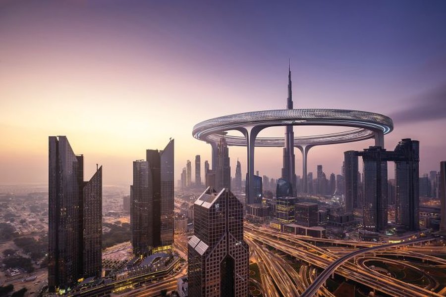 Dubai skyline and modern infrastructure