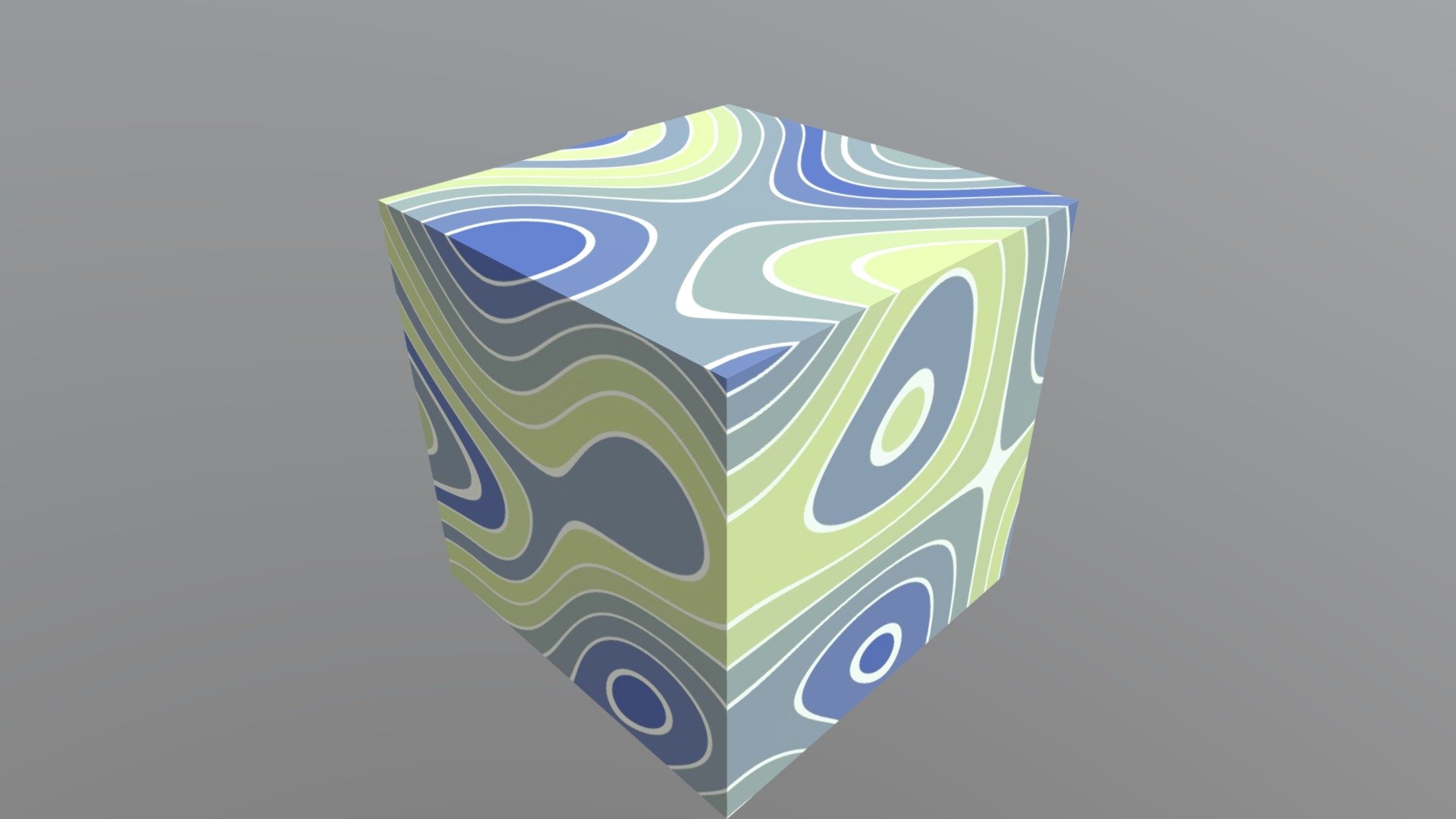 3d textured cube