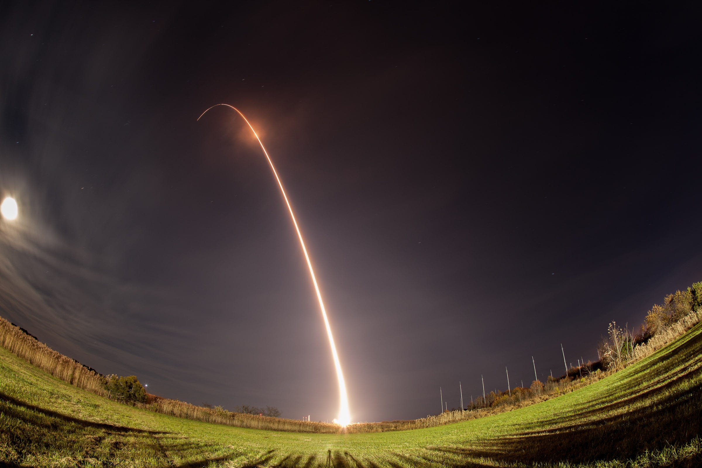 spacecraft launch cosmos landscape