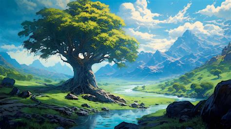 scenic landscape with code